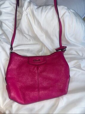 Coach Hot Pink Leather Crossbody Bag